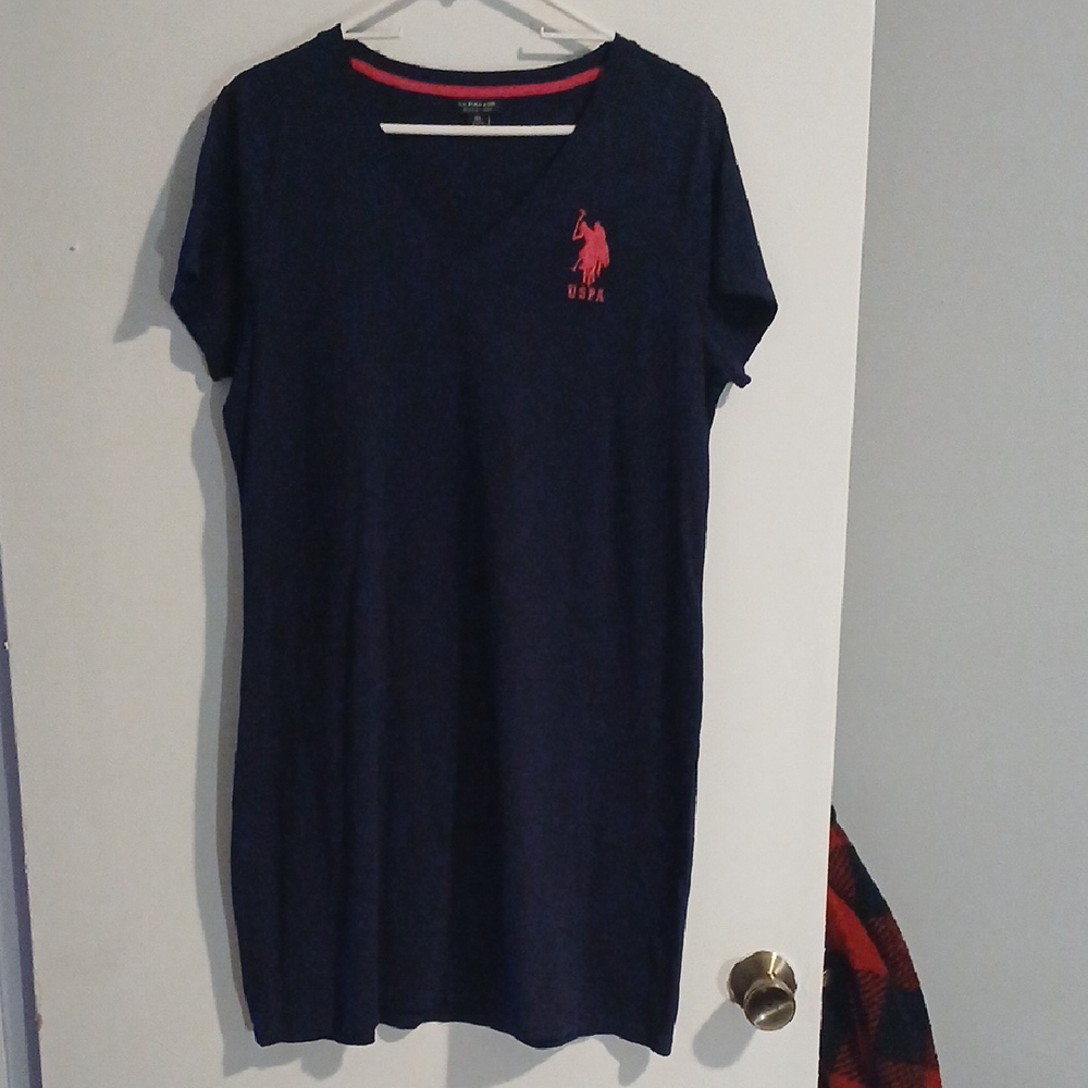 U.S. Polo Assn. Navy Blue T-Shirt Dress